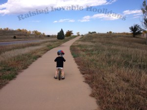 Pants not required when mountain biking.